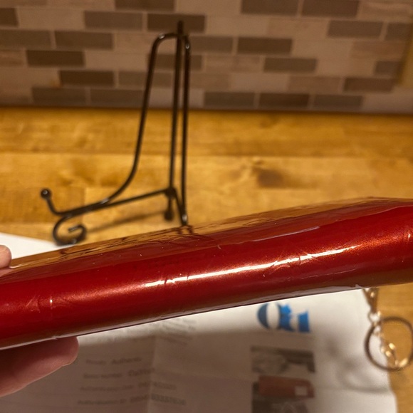 Louis Vuitton large Cherry Red Patent Wallet With COA ! Like new - Picture 6 of 15